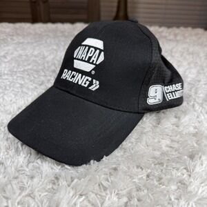 Chase Elliott Hat Cap Strap Back Mens Napa Black White NASCAR Racing #9 Dadcore